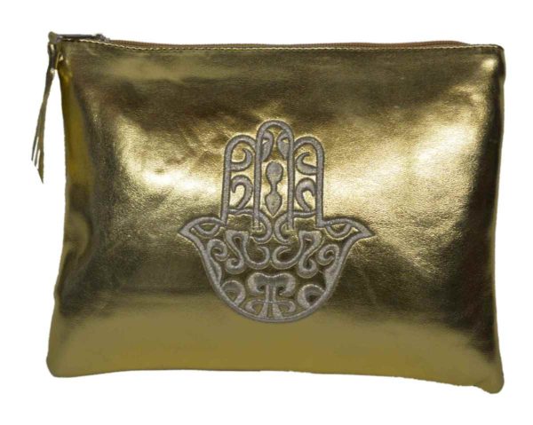 Set of three Moroccan Makeup Case Gold -5016