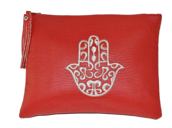 Set of three Moroccan Makeup Case Red-4988