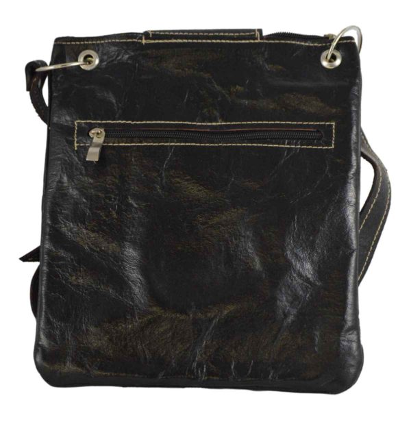 Medium Leather Bag Black -5122