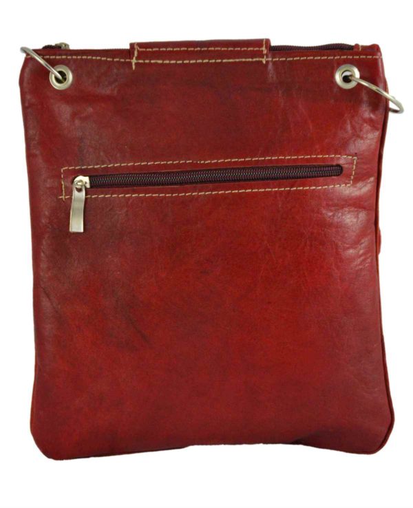 Medium Leather Bag Red-5132