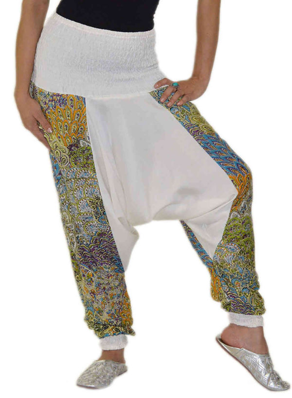 Harem Gypsy White Pants -0
