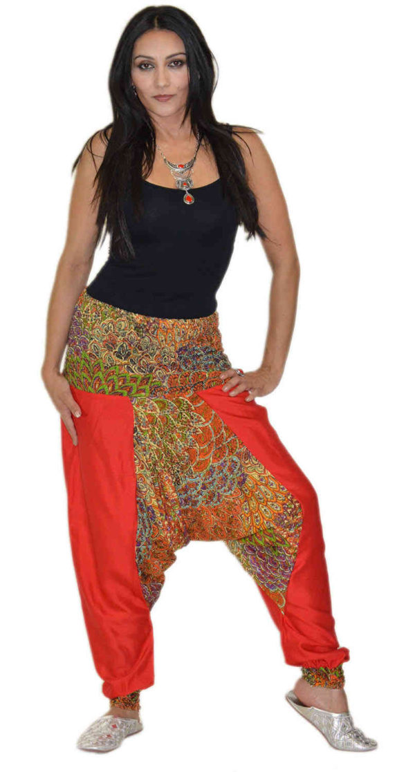 Harem Gypsy Red Pants -7343