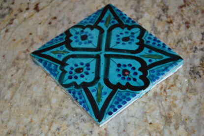 Aqua Handmade square tile