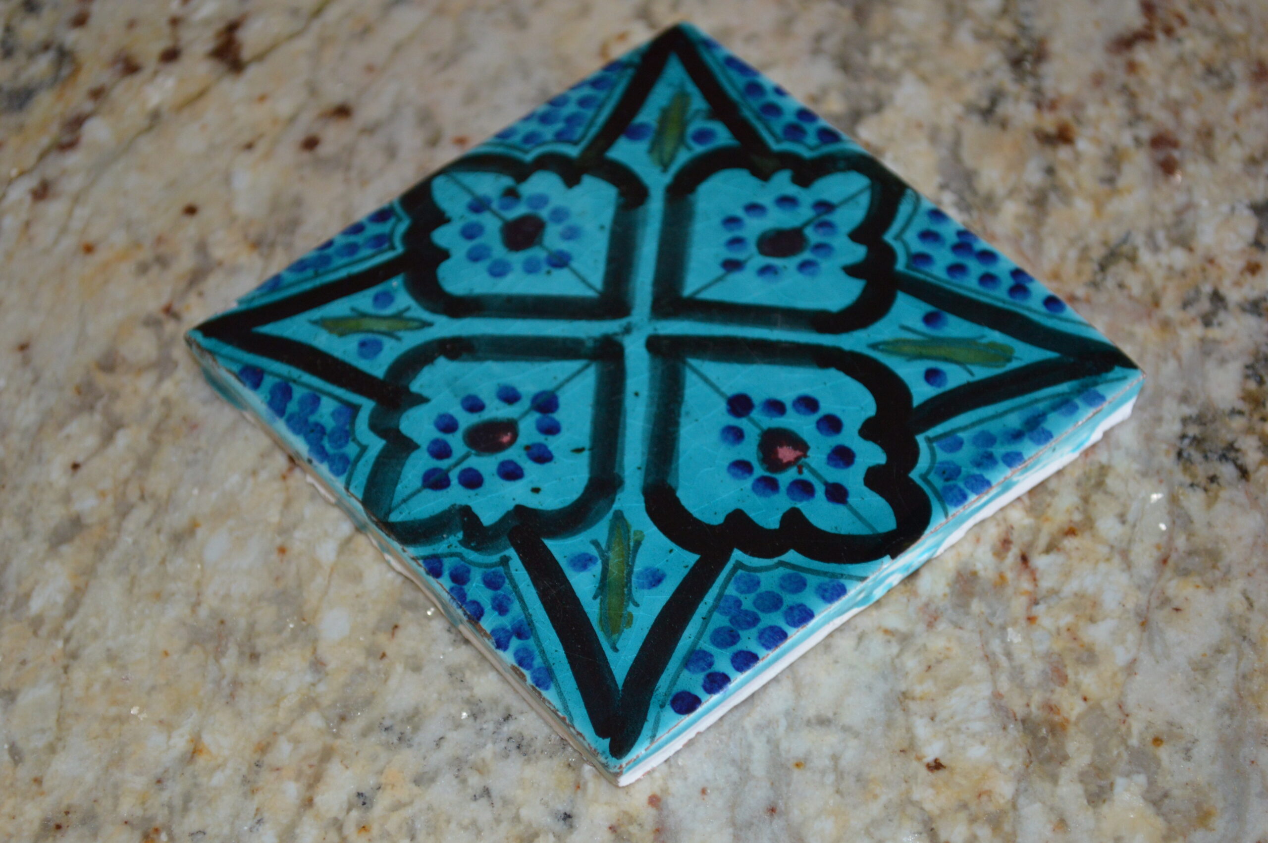 Aqua Handmade square tile