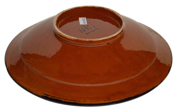 Orange Serving Plate Handmade X-Large 14 inches-7073