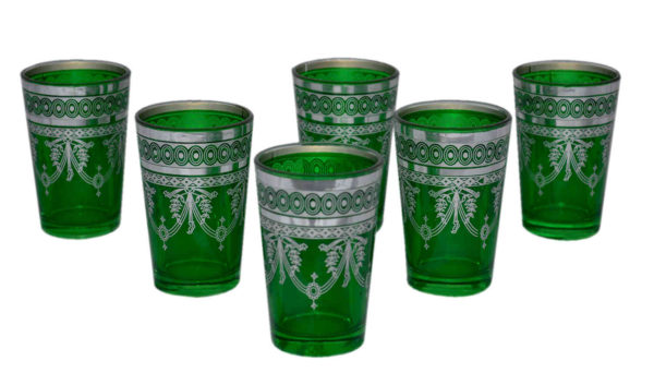 Casa Green Silver Tea Glasses set-0
