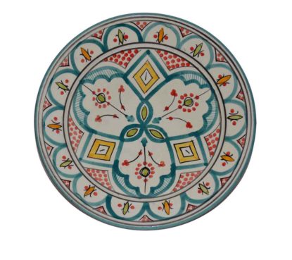 Essawira Ceramic Serving Plate Handmade 8"-0