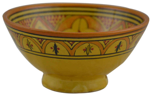 Yellow Lwimina Handmade Serving Bowl 8 inches Small -8318