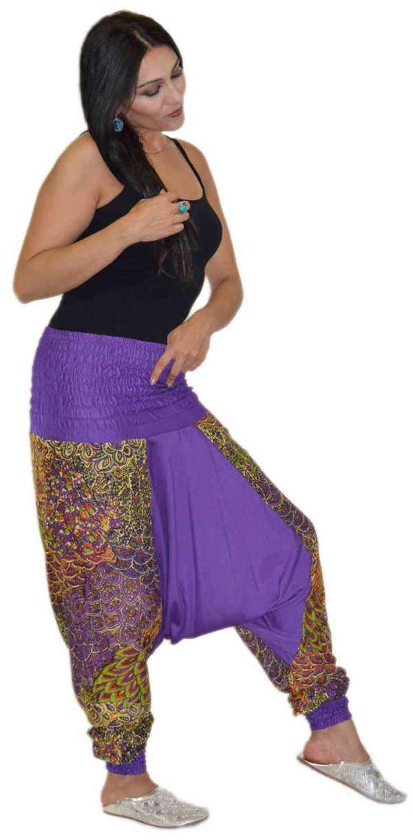 Harem Gypsy Purple Pants -8936