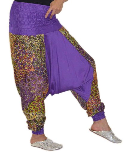 Harem Gypsy Purple Pants -0