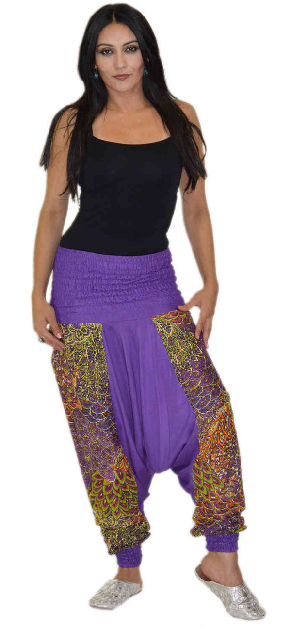 Harem Gypsy Purple Pants -8934