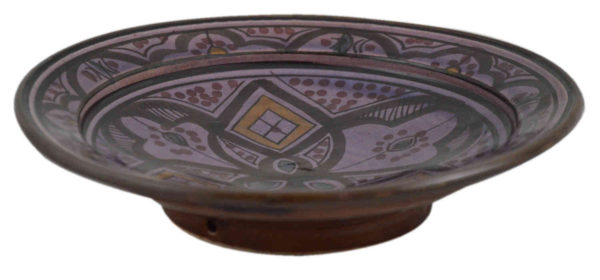 Purple Ceramic Serving Plate Handmade 8"-7797