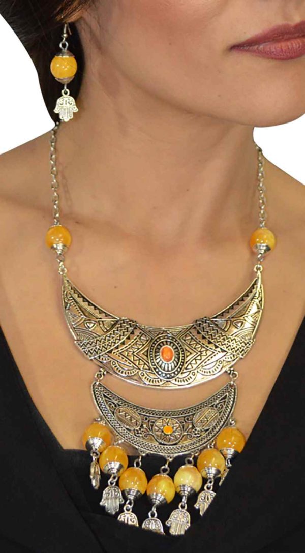 Fatima Necklace Earrings Set -0
