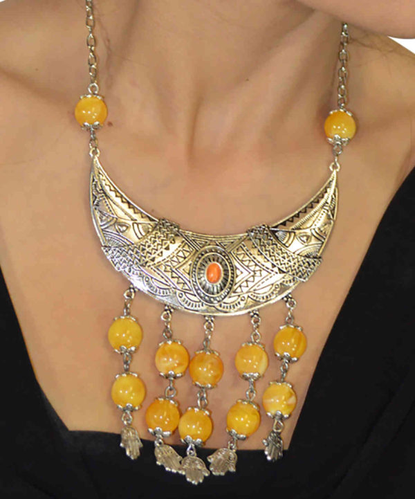 Salha Necklace Earrings Set -8065