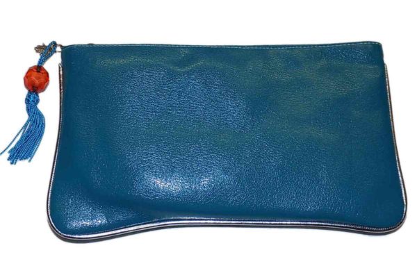 Elisa Makeup Bag Hand of Fatima Turquoise-8655