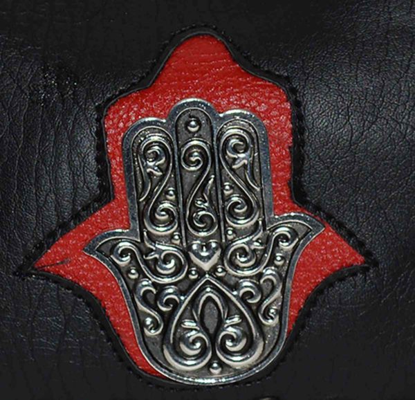 Kenza Clutch Hand of Fatima Black&red -8262