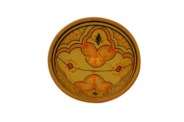 Ceramic Serving Set Of Four Bowls Yellow 4"-10372