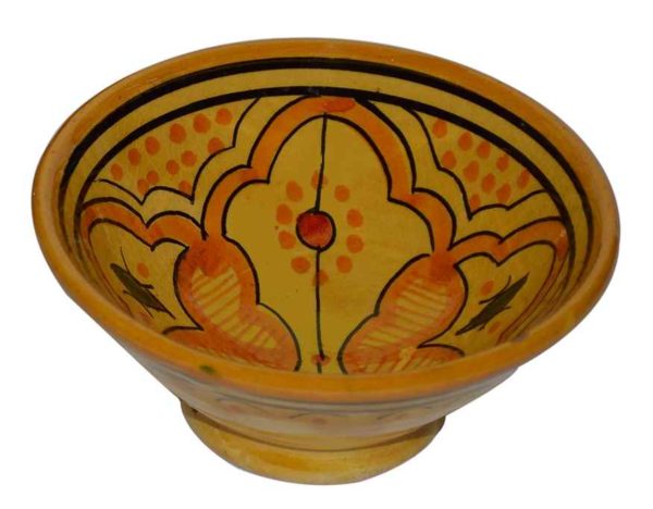 Ceramic Serving Set Of Four Bowls Yellow 4"-10373