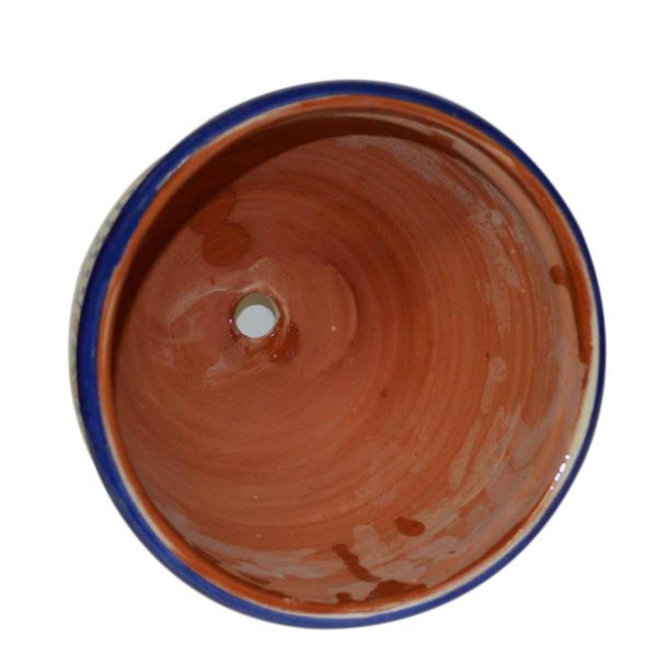 Fez Blue Handmade Ceramic Large Flower Pot -9930