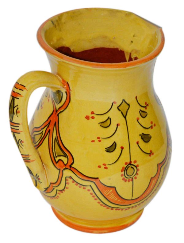 Ceramic Serving Pitcher Wave Yellow -10153