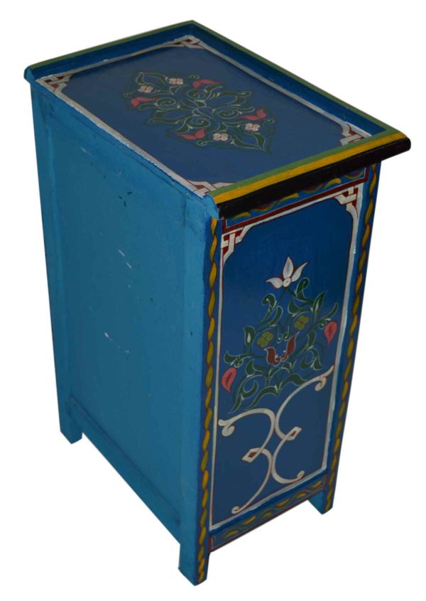 Wood Painted Dresser Single Blue -10610