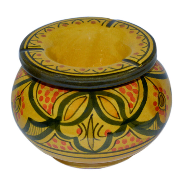 Large Safi Yellow Moroccan Smokeless Ashtray