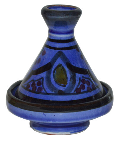 Royal Blue Moroccan Ceramic Single Spice Holder
