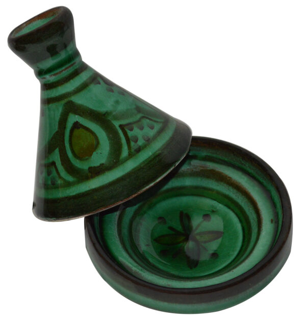 Green Moroccan Ceramic Single Spice Holder