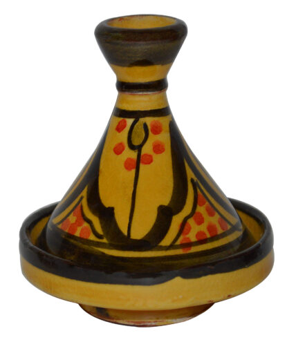 Safi Yellow Moroccan Ceramic Single Spice Holder