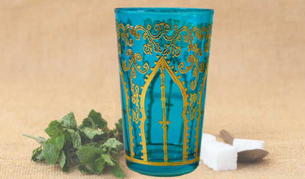 Tamansourt Moroccan Tea Glasses Set of 6 - Image 4